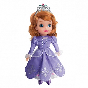 Интерактивная кукла Принцесса София Дисней, 30 см., озвученная, с мягким телом (Мульти Пульти, SOFIA004sim)